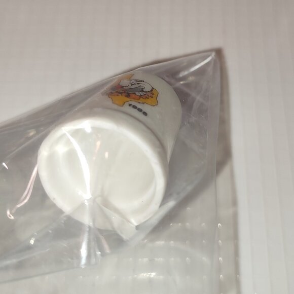 Thimble Texas Outline 1986 Porcelain America USA Collectible Vintage Sewing Old - Picture 5 of 7